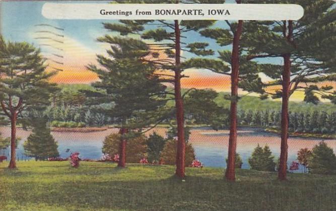 Greetings From Bonaparte Iowa 1957