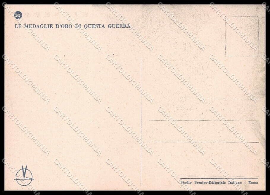 WWII WW2 Italian Propaganda Medaglie d'Oro Cantaffio Greece FG