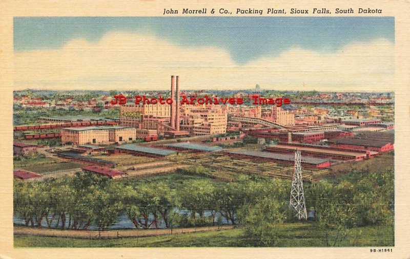 4 Linen Postcards, Sioux Falls, South Dakota, Various Scenes