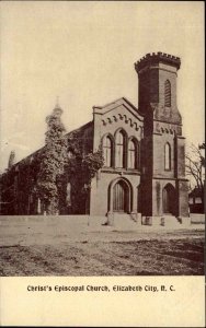 Elizabeth City North Carolina NC Church c1910 Postcard