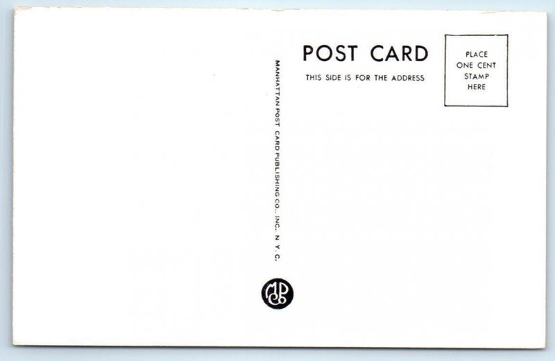 NEW YORK, NY ~ Street Scene FOUR CORNERS 5TH AVE.. & 42ND ST. c1930s Postcard