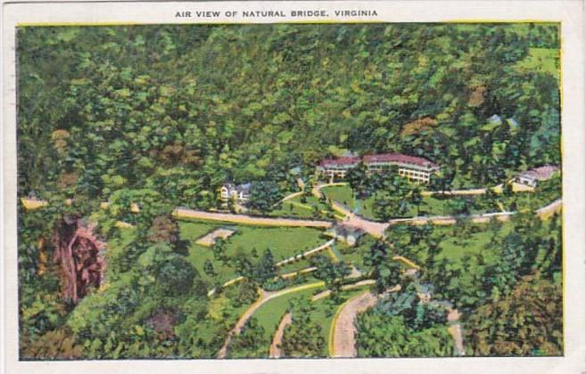 Virginia Air View Of Natural Bridge 1936