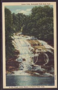 Lower Falls,Buttermilk Falls State Park,NY Postcard