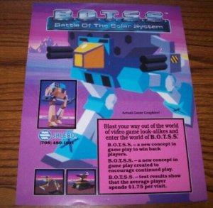 Battle Of The Solar System BOTSS Arcade Flyer Jaleco Game Art Print Space Age 