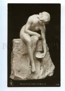 246239 NUDE Nymph Spring by Valentino CASAL Vintage postcard