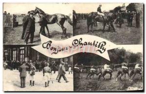 Old Postcard Horse Riding Equestrian Chantilly