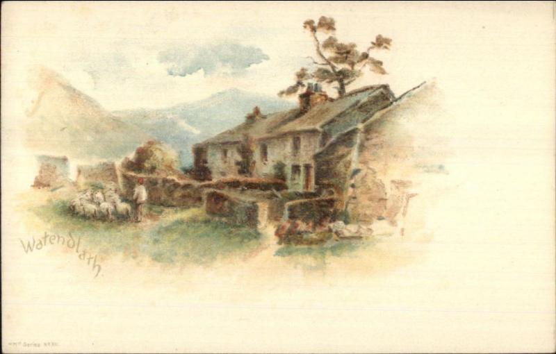 Watendlath UK M Series # XII c1900 LIthograph Postcard