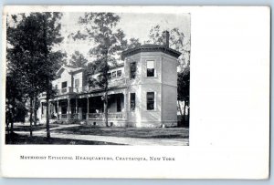 Chautauqua New York NY Postcard Methodist Episcopal Headquarters Building 1907