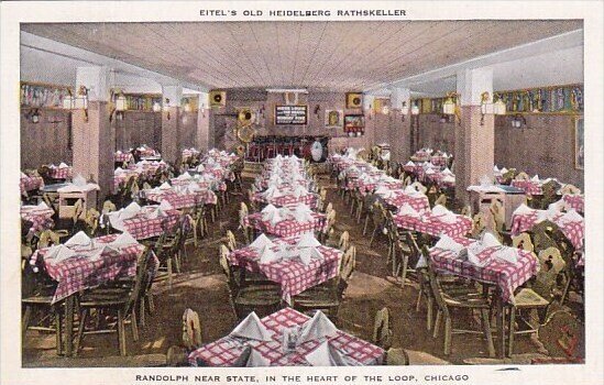 Illinois Chicago Eitel's Old Heidelberg Rathskeller Randolph Near State ...