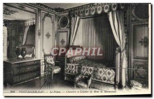 Old Postcard Fontainebleau Palace Room A Sunset From Madame de Maintenon