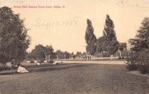 Toledo Ohio c1910 Postcard Ottawa Park showing Tennis Courts