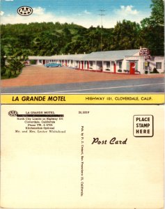 La Grande Motel, Highway 101, Cloverdale, Calf. (11099)