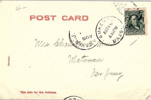 Postcard PANORAMIC SCENE Northampton Massachusetts MA AJ3999