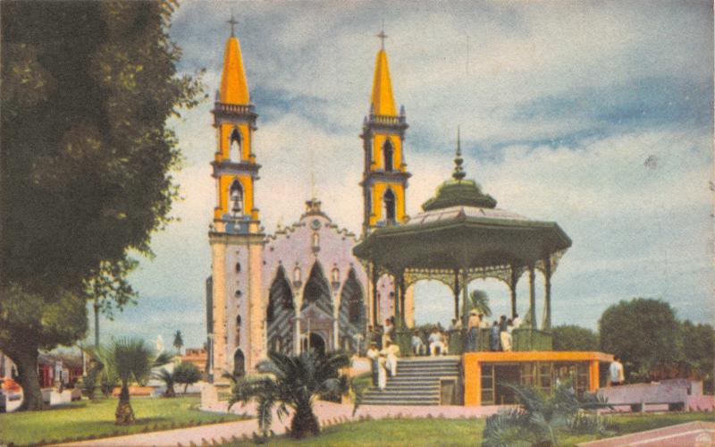 MAZATLAN SINALOA MEXICO~CATEDRAL CATHEDRAL POSTCARD 1955