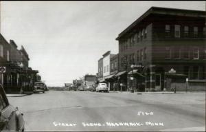 Nashwauk MN Street Scene c1950 Real Photo Postcard