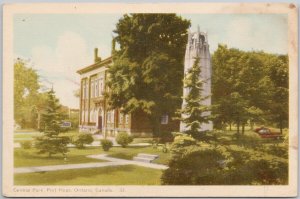 Central Park Port Hope Ontario ON PECO Postcard H68
