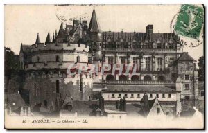 Postcard Old Amboise Chateau