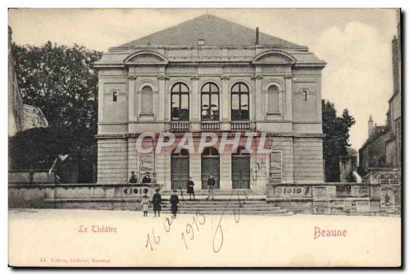 Old Postcard The Theater Beaune