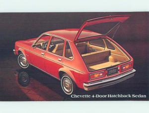 Unused 1978 car dealer ad postcard CHEVROLET CHEVETTE 4 DOOR HATCHBACK o8200@