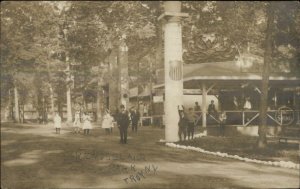 Troy NY Rensselaer Amusement Park 1911 Used Real Photo Postcard #2