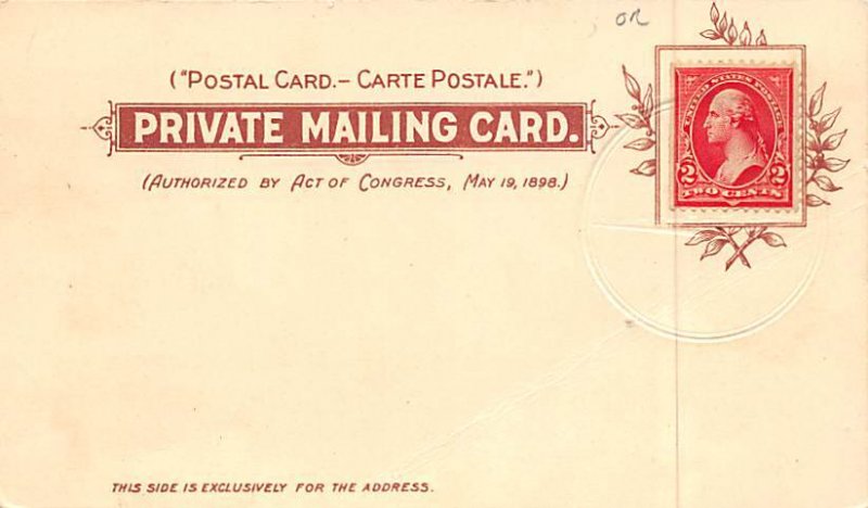 Boston Private Mailing Card Unused 