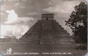 Mexico Castillo Y Los Guerreros Ruinas Chichen Itza Yucatan Vintage RPPC C204