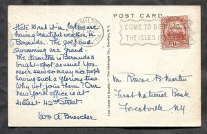 dc1074 - BERMUDA 1935 Hamilton Hotel ADVERTISING Postcard