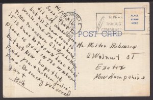 Florida Jacksonville Main Street Bridge, St. John's River cars pm1950 LINEN
