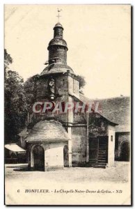 Old Postcard Honfleur La Chapelle Notre Dame de Grace