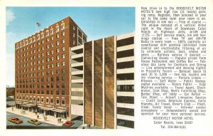 CEDAR RAPIDS, IA  Iowa      ROOSEVELT MOTOR HOTEL    Roadside   Postcard