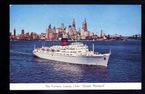 LS3617 - UK Liner - Furness Line - Ocean Monarch - postcard