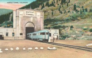 Vintage Postcard Moffat Tunnel Rollinsville Colorado Elmer C. Clark Publishing