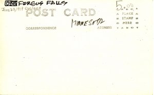 MN - Fergus Falls. Cyclone Damage, June 22, 1919.  *RPPC