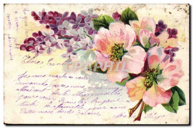 Old Postcard Fantasy Flowers