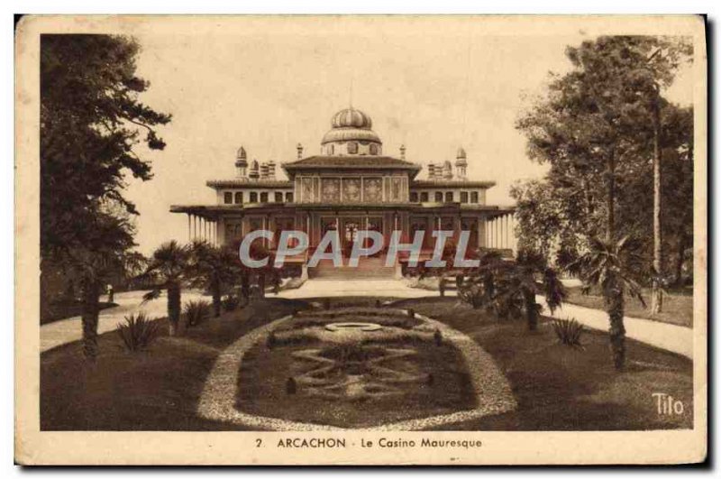 Old Postcard Arcachon Moorish Casino