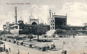 C. 1920's Delhi Mosques Fort Government Buildings Postcard Lot Of 4 Z4