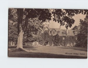 Postcard Worcester College, Oxford, England