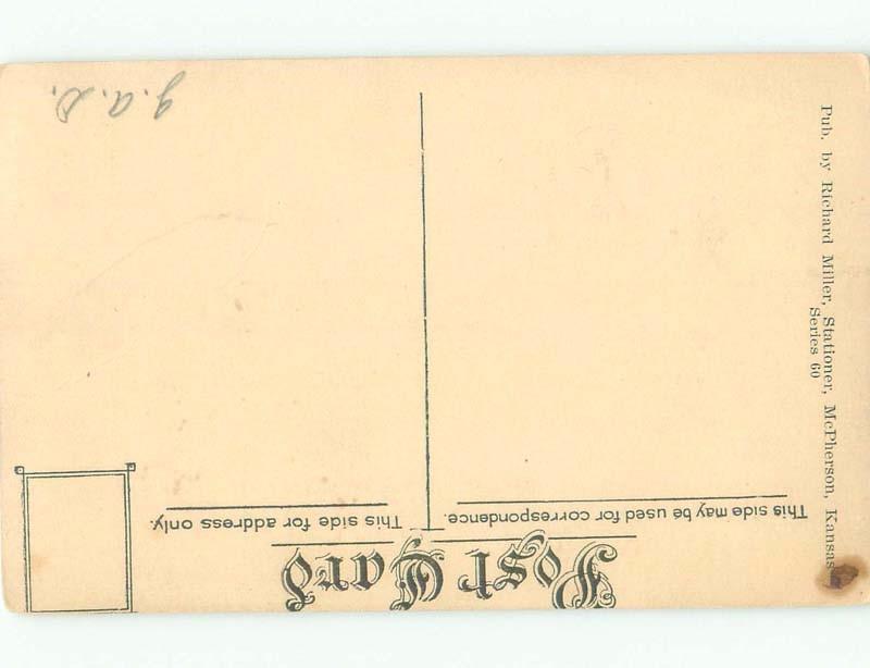 Divided-Back Mcpherson College - Mcpherson Kansas KS E2062