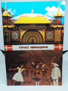 Tivoli Pantomime Theatre Copenhagen Denmark Vintage Postcard