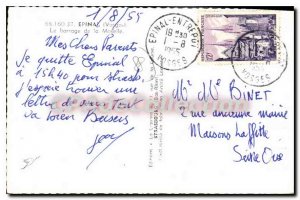Old Postcard Epinal Vosges dam the Moselle