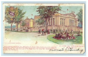 1904 US Government Building Regal Shoe Co. St. Louis MO Exposition Postcard 