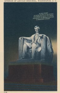 Interior of the Lincoln Memorial, Washington, DC - Linen