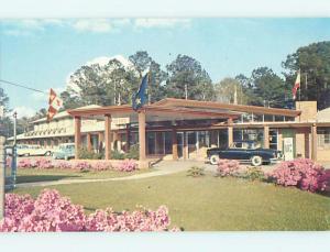 Unused 1950's OLD CARS & SPANISH FORT MOTEL Spanish Port Alabama AL u6725@