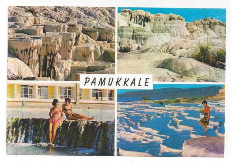 Turkey Pamukkale Multiview Hierapolis Vtg Postcard 4X6