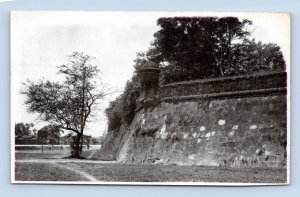 RPPC View of Wall Intramuros Manila Philippines UNP AZO Postcard 1910s F18