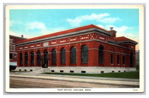 Post Office Building Chelsea Massachusetts MA WB Postcard Y13