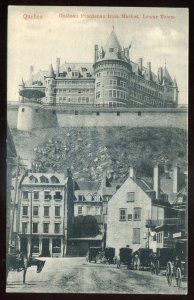 h2477 - QUEBEC CITY Postcard 1910s Chateau Frontenac. Lower Town