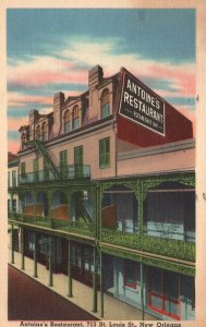 Vintage Postcard 1953 Antoine's Restaurant St. Louis New Orleans Louisiana LA