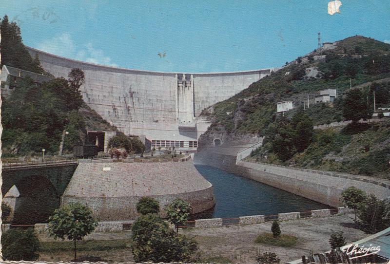 BF21693 gorges de la dordogne barrage de bort  france  front/back image