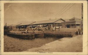 Djibouti East Africa c1910 Postcard DOUANE - DOCKS